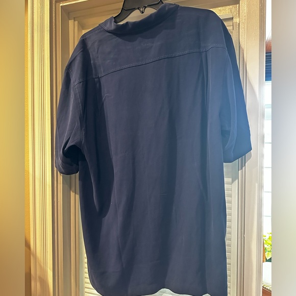 Tommy Bahama Dark Blue Casual Button Down Shirt - Picture 2 of 3